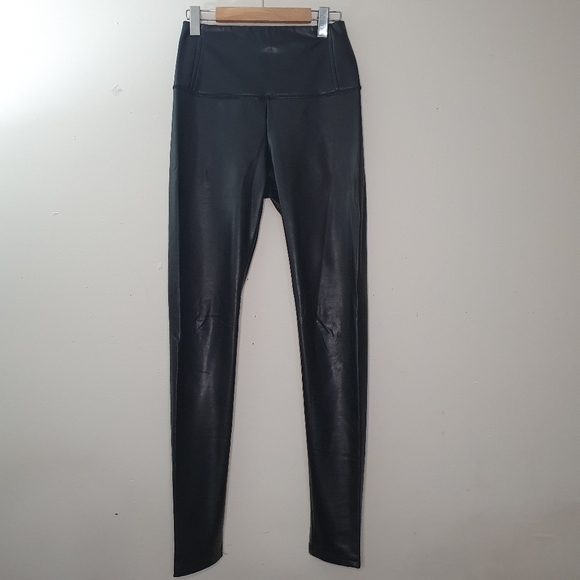 Priv Astrid Vegan Leather High Rise Black Legging Size S - Picture 2 of 10